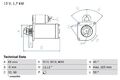 BOSCH 0986013240 ANLASSER STARTER FÜR FIAT PEUGEOT CITROEN HYUNDAI LADA 82-10