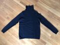 Benetton Damen Basic Rollkragen Pullover Rolli Schwarz Gr. L 100% Wolle