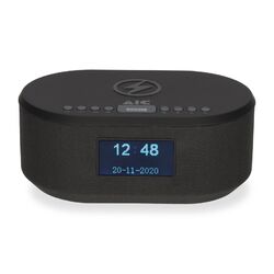 Radiowecker DAB mit Ladefunktion Bluetooth QI Funktion USB Dual Alarm AIC 18DAB