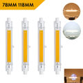 6W 12W 25W LED R7s 78mm 118mm Glasröhre Glühbirne COB Ersetzen Halogenlampe 220V