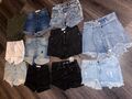 11 Paare Shorts Kurze Hosen Jeans JeanshosenJeansshorts Damen Kind XXS 32 XS 34