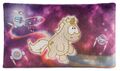 Nici 43726 Kissen goldenes Einhorn Shooting Star im Weltraum ca 43x25cm Plüsch