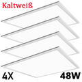 4X 60x60 LED Panel Deckenlampe 48W Ultraflach Leuchte Rasterdecke Pendelleuchte