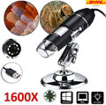 Mini 1600X USB Digital 8 LEDs Mikroskop Lupe Fach Endoskop HD Microscope Kamera-