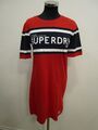 Superdry Shirt Kleid Kurzarm rot/blau Gr.36 (Ak4060-31)