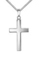 Kreuz-Anhänger 925 Silber Silberkreuz Kreuz aus Sterlingsilber mit Kette