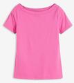 Shirt mit U-Boot-Ausschnitt Gr. 40/42 Hellfuchsia Damen Bluse Tunika Top Neu*