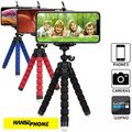 Handy Stativ Smartphone Klemmstativ Ständer Universal Tripod Mini Schwarz Blau