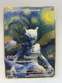 Pokémon Karte Mewtwo With The Starry Night Geschenk Van Gogh Metall Weihnachten