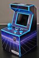 RETRO MINI ARCADE SPIELAUTOMAT , " BLAU " , 240 SPIELE , MIT SOUND UND LICHT 