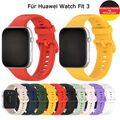 Uhrenarmband für Huawei Watch Fit 3 Silikon Armband Ersatzband Smart Watch Uhr