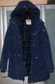 TOMMY JEANS Damen Dauenjacke Parka kurzer Mantel dunkelblau Gr:L Top