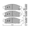 1x ORIGINAL® Metelli 22-0791-0 Bremsbelagsatz, Scheibenbremse Vorne, inkl.