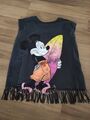 H&M Mädchen Tank Top Shirt Schwarz Mickey Mouse Gr 146/152