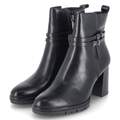 Tamaris Stiefeletten Ankle Boots Schwarz vegan Reißverschluss Fleecefutter Damen