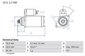 BOSCH Anlasser Starter 0 986 020 280 +125.24€ Pfand für VW PASSAT B6 3C2 Variant