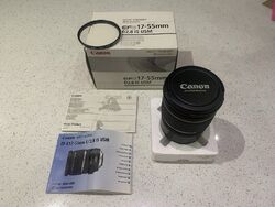 Canon EF-S Objektiv 17–55 mm f/2,8 IS USM – schwarz