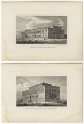 Alte und Neue Pinakothek München. - 2 Stahlstiche, Mey & Wiedmayer, um 1850