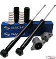 2x SACHS Stossdämpfer + Domlager hinten Audi A6 C5 Skoda Superb I VW Passat 3B2