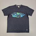 Nike Herren T-Shirt marineblau groß V-Ausschnitt Baumwolle T-Shirt kurzärmelig Top Y2K