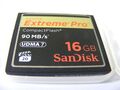 16GB Compact Flash Card Extreme PRO UDMA 7 ( 16 GB CF Karte ) SanDisk gebraucht
