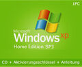 Windows XP Home Edition SP3 CD, 32 Bit mit Aktivierungsschlüssel. Deutsch.