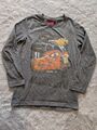 Langarm Shirt in grau Gr. 122 von Disney Cars Lightning McQueen