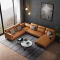 Wohnzimmer Eckcouch Design Ecksofa Möbel Lederpolster Couch Sofa Wohnlandschaft