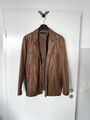 Coole Tommy Hilfiger Herren Lederjacke / cognac / Gr. M