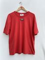 Adidas R.Y.V. Centre Logo Spell Out Short Sleeve Tee T-Shirt Rot Größe M