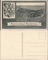 Ansichtskarte Norderney Landkarte, Wappen 1912