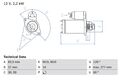 Anlasser Starter BOSCH 0 986 013 910 +41.65€ Pfand für TN M10 MERCEDES 601 602