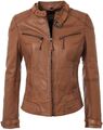 Maze Damen Lederjacke tailliert im Biker Look aufwendige Details MJ-31-Ryana 