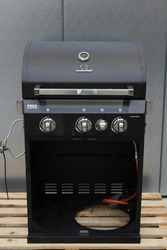 Burnhard 3-Brenner Gasgrill FRED Deluxe Series 3 Black Grill inkl. Backburner14