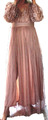 Abendkleid Ballkleid apricot-altrosa Spitze 38/M  