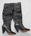 NEU OVP! MARCIANO by GUESS Damen schwarze hohe Stiefel Schuhe echtes Leder!