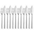 WMF Fischbesteck-Set 12-teilig 6 Personen Corvo Cromargan protect matt