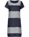 Highmoor Kleid mit Blockstreifen midi Midikleider Rundhalsausschnitt Gestreift