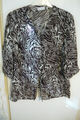 BONITA Damen  Bluse ~ Animal Print Muster Gr. 48 ~ weiß-lila (braun)