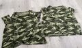 2x T-Shirts Camouflage Gr.146/152 Mädchen Zwillinge