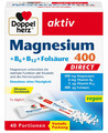 ✅ Doppelherz Magnesium 400 DIRECT + B6 + B12 + Folsäure, 40 Portionsbeutel ✅