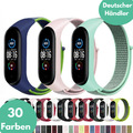 Ersatz Armband für Xiaomi Mi Band 3 4 5 6 7 Nylon Fitness Sport Klettverschluss!