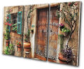 Mediterranean Home Travel Door Vintage TREBLE Leinwand Kunst Bild drucken