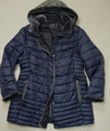 Hübsche Damen Winterjacke Jacke Gr.46 Barbara Lebek Dunkelblau Kapuze