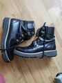 Geox Damen Lederstiefel, Schwarz , Schuhe , Gr. 40