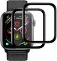 2x 3D Hartglas für Apple Watch Series 6 / SE - 40 mm Panzerfolie Full CURVED 9H