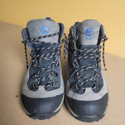 Timberland Boots Hiking Boys Wanderschuhe Leder Gr 38 Grau 