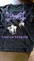 T-SHIRT Size M - MAYHEM DEAD LIVE IN LEIPZIG - OLD VINTAGE THE TRUE BLACK METAL