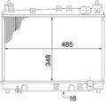 MAHLE Kühler, Motorkühlung CR 1524 000S für TOYOTA