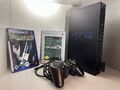 Sony PlayStation 2 Schwarz Spielekonsole - 8 GB Speicherkarte - 2 Games